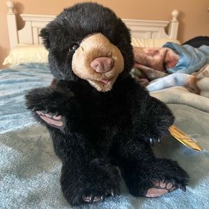 🐻 Folkmanis Puppets Black Bear Cub Puppet 🐻